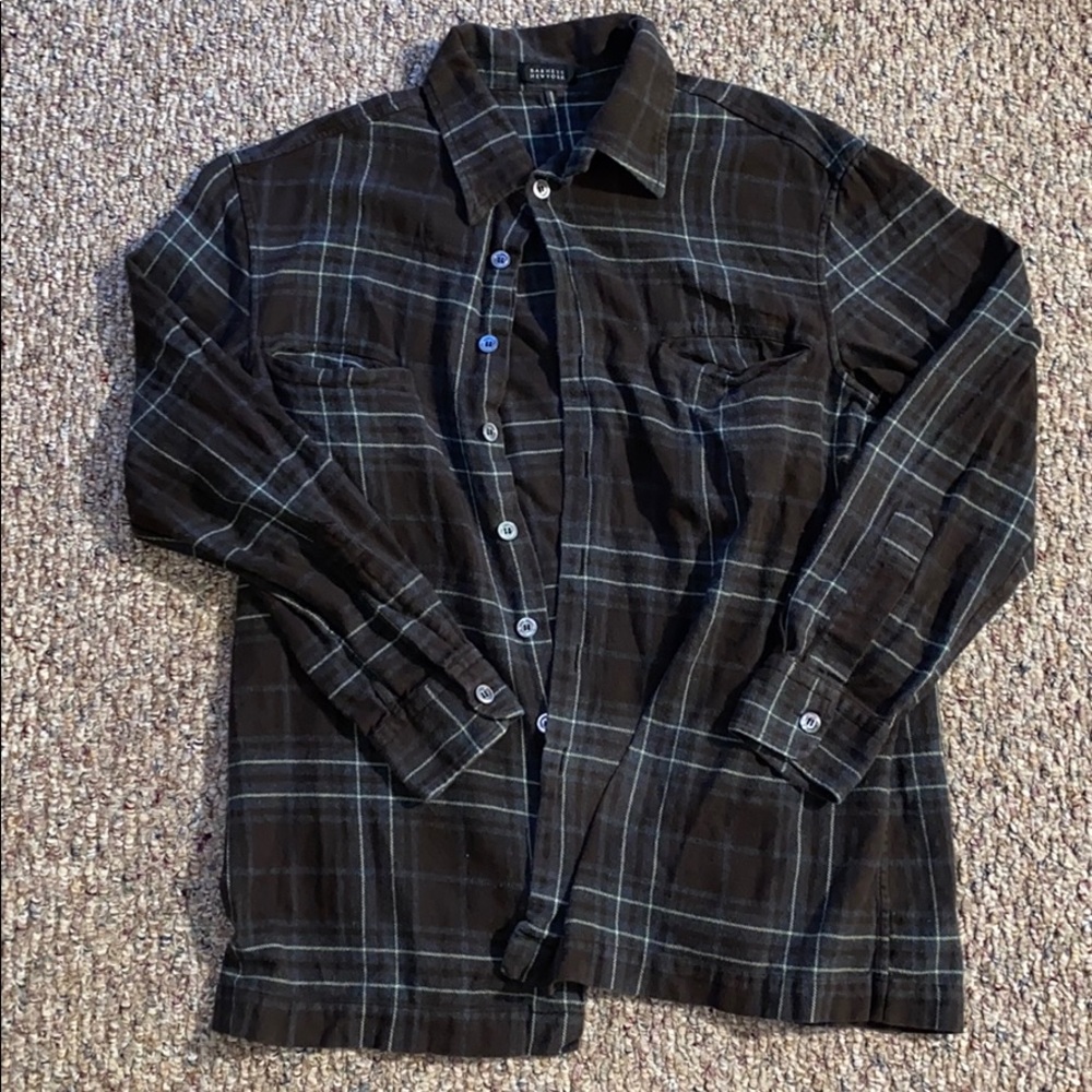 Barneys New York - Men's warm and cozy Flannel Shirt